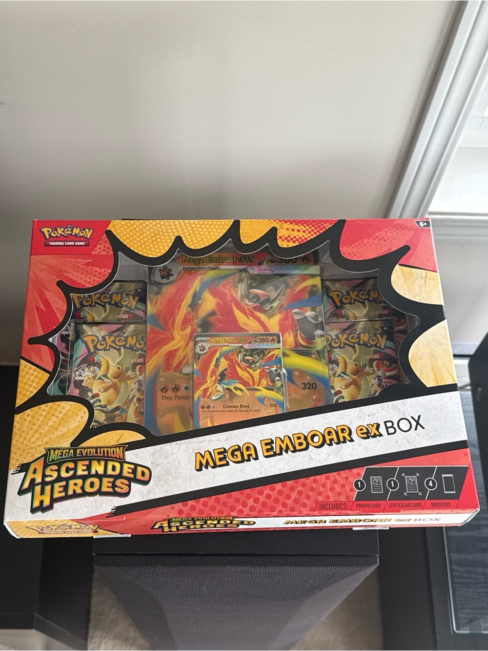 Mega Emboar ex Box - Red and Orange Fire Trading Card Set Sealed